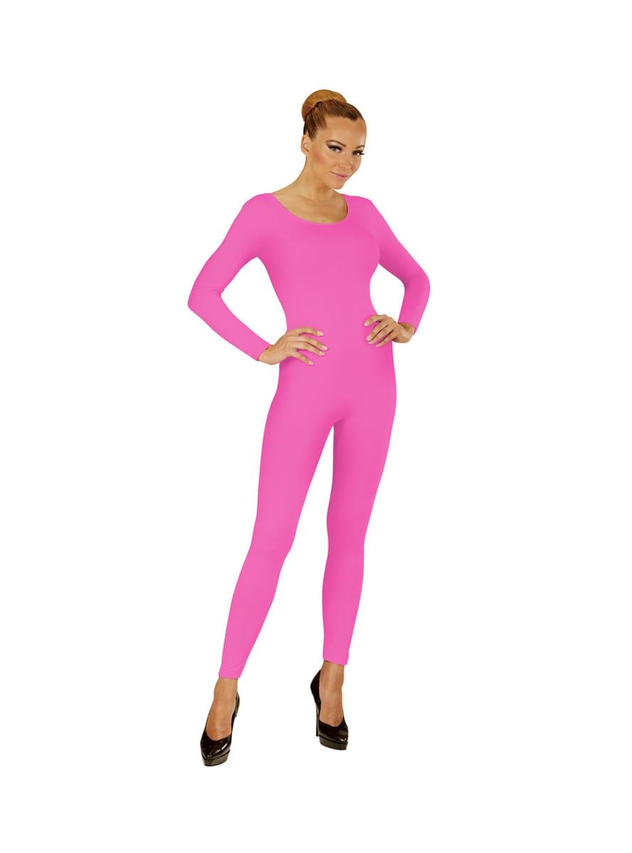 Rosafarbener, fluoreszierender Body für Frauen