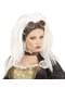 Women's white steampunk wig with sunglasses