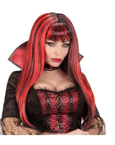 Peluca de vampira chupasangre para mujer