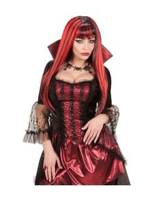 Blutsaugende Vampirin Perücke für Damen