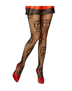 Schwarze Netzsocken Catrina für Frauen