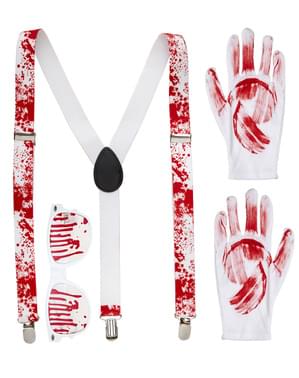 Bloodstained psychopath costume kit