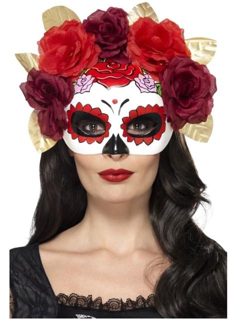 Subtropical Claire periódico Antifaz de Catrina para mujer. Entrega 24h | Funidelia