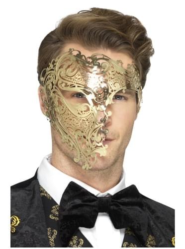 Halbe goldene Maske Phantom der Oper für Männer