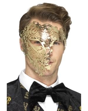 황금 오페라의 유령 남자 하프 마스크