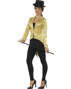 Women's gold sequin jacket