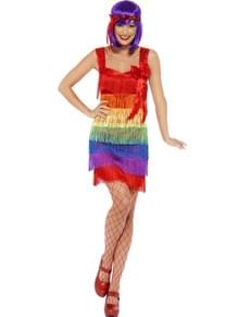 Women's 20's multicolour flapper costume