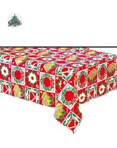 Plastic Christmas tablecloth