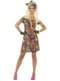 Multicolour 80s Costume for Women 
