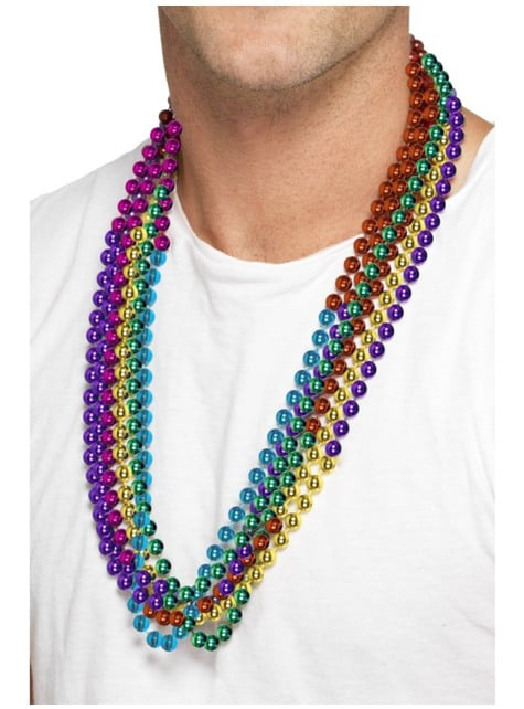 Set mehrfarbige Perlenketten für Erwachsene