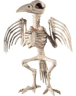 Figura decorativa de esqueleto de pájaro