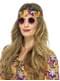 Gafas de hippie redondas moradas para adulto