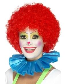 Collerette clown bleu adulte