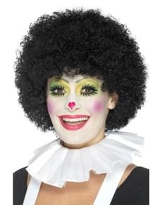 Collerette clown blanc adulte