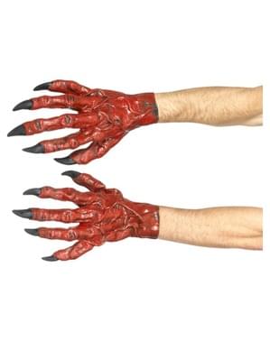 Ďábelské latexové rukavice pro dospělé