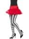 Collants de arlequim brancas e pretas para mulher