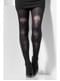 Women's black distressed tights