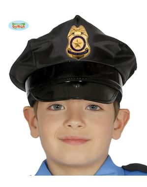 बच्चों के लिए काली पुलिस टोपी