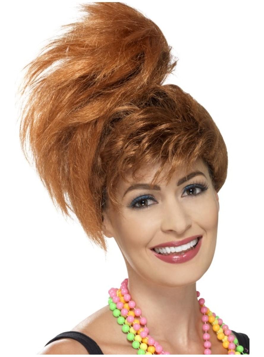 Women's 80's side ponytail wig | Funidelia