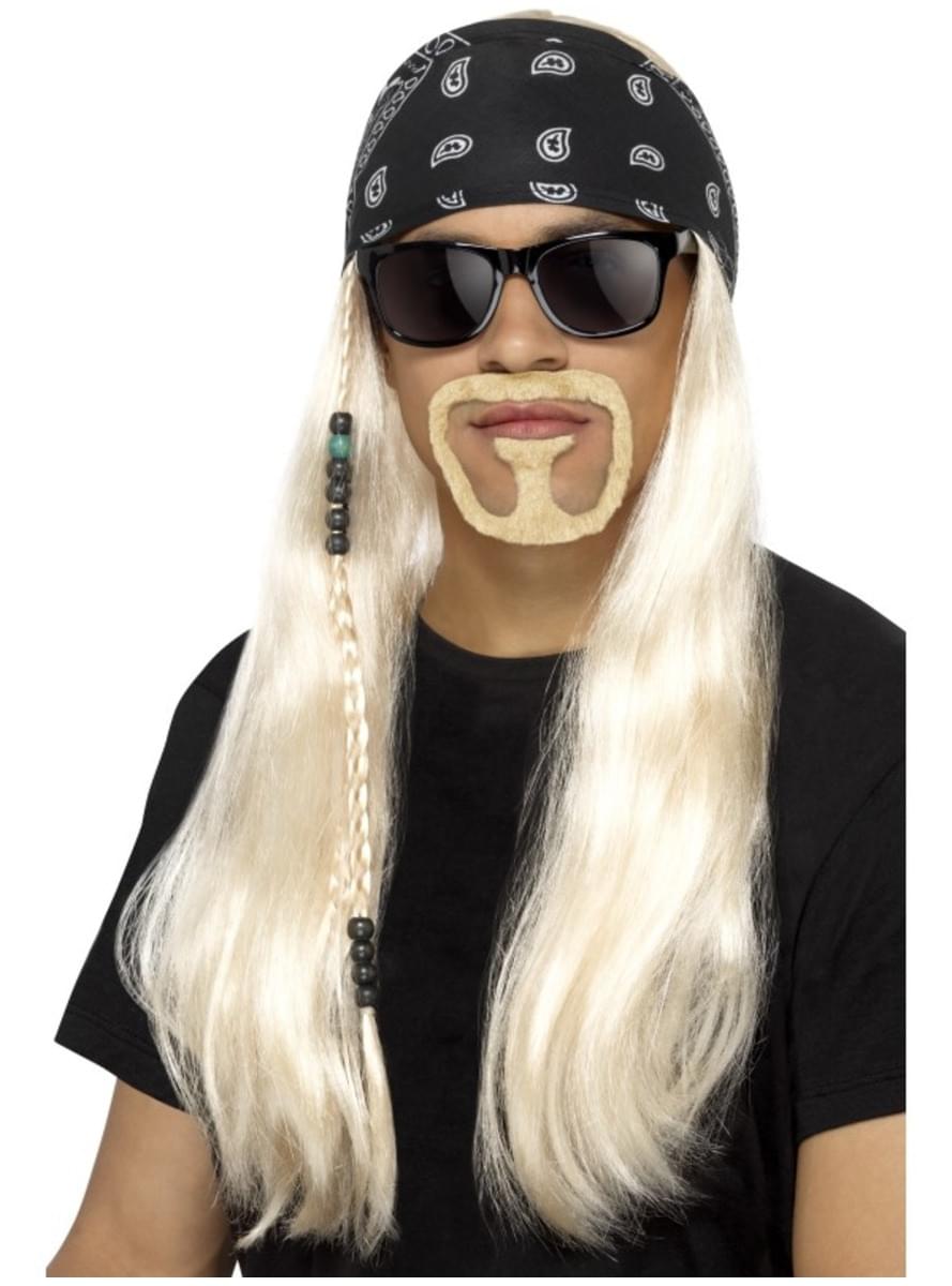 Men's blonde biker kit