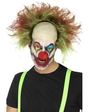 Bebloede Clowns Pruik met Kale Plek voor mannen