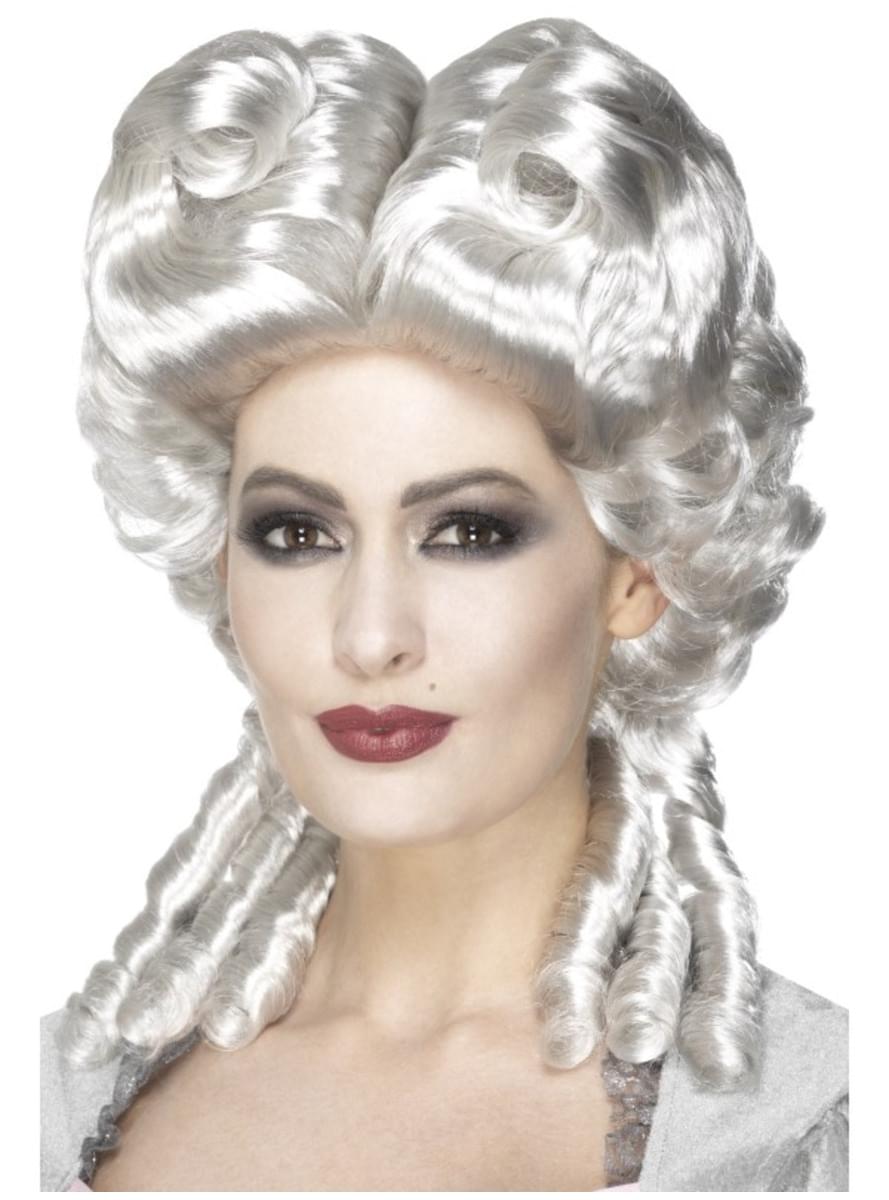 Baroque Style Silver Wig for Women