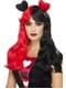 Children's red and black Queen of Hearts wig