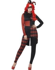 Women's mischevious Harlequin costume