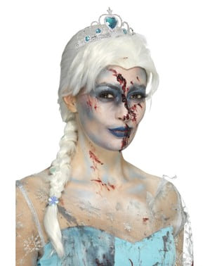 Kadın buz prenses zombi peruk