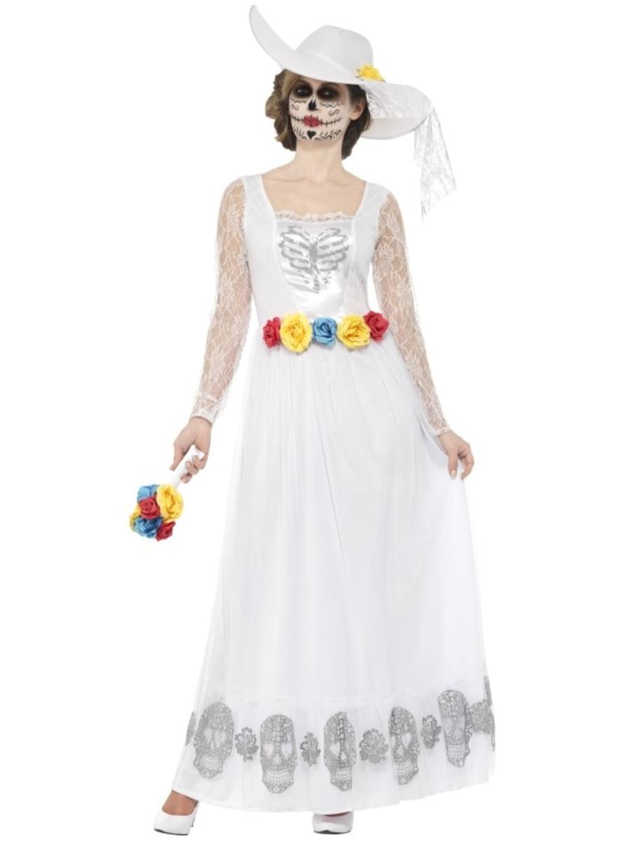 Ziua morților costum de mireasă moartă pentru femei