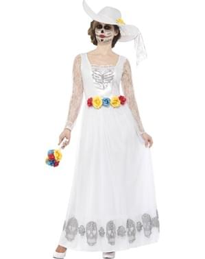 Costume da sposa morta del giorno dei morti per donna