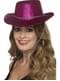 Chapeau cowboy rose avec paillettes adulte