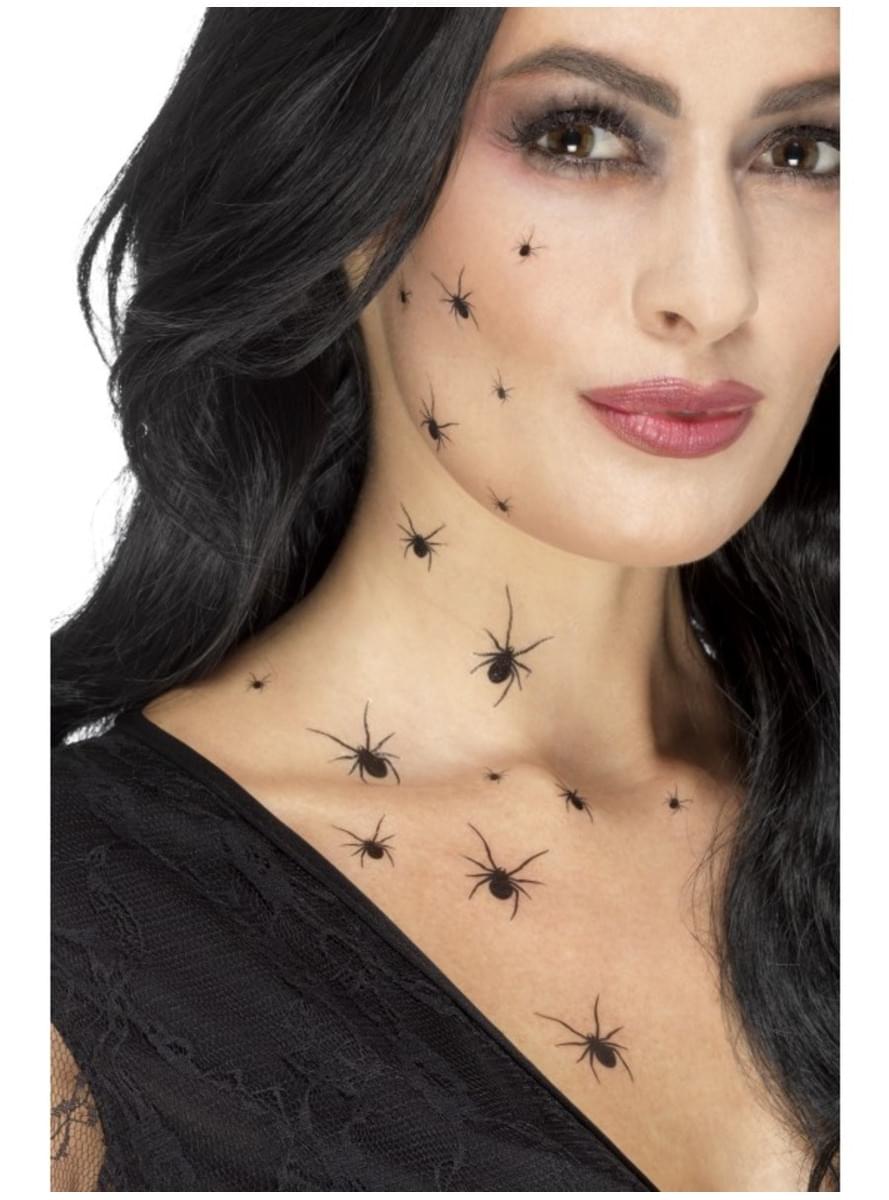 Black spider tattoos