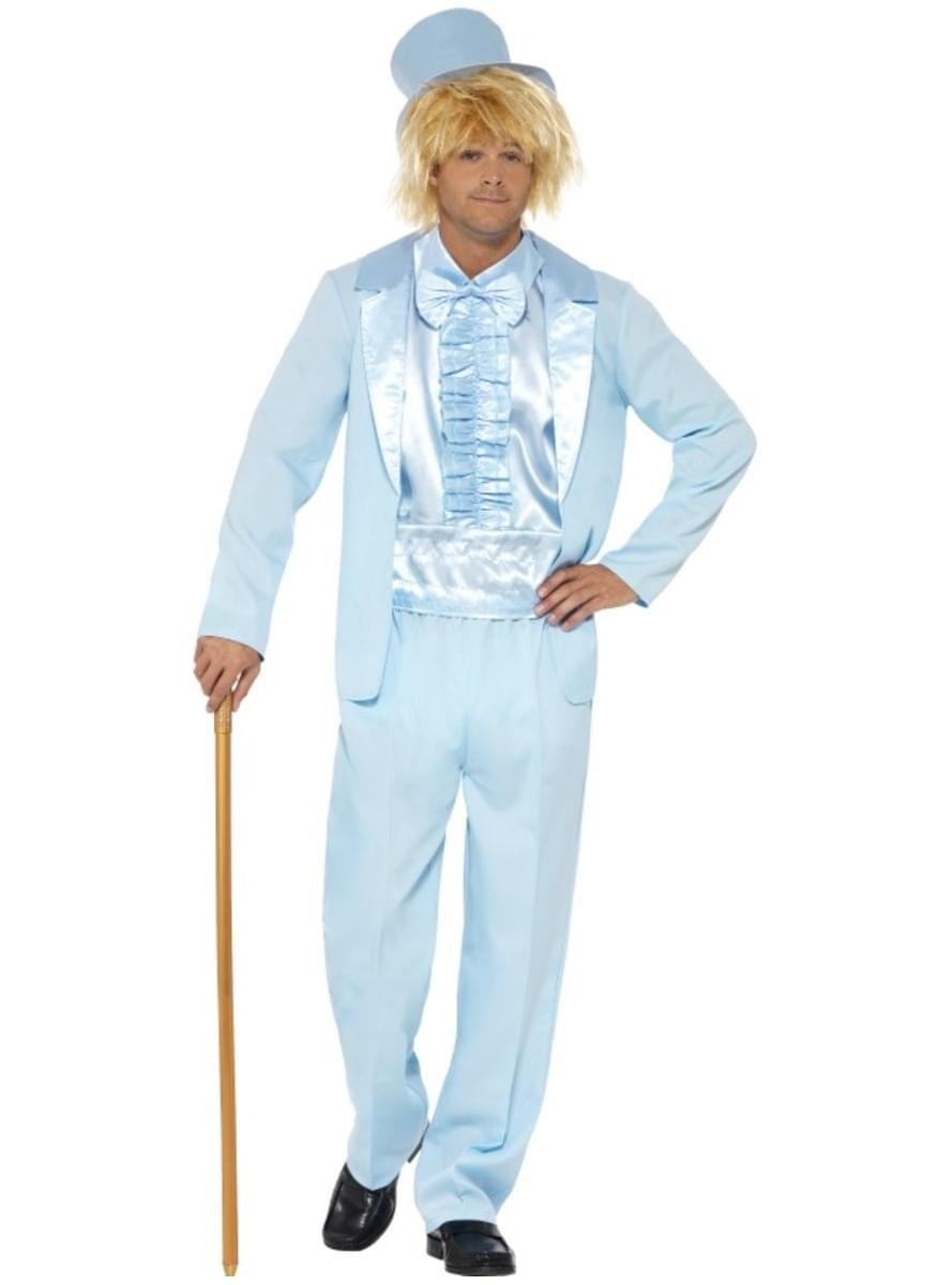 Costume da tonto blu per uomo