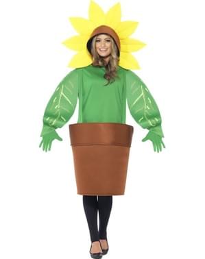 Adults' flower in a flowerpot costume