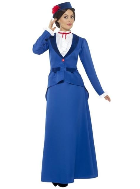 Costume da Supertata Poppins Magica per bambina A-(3/5 anni)