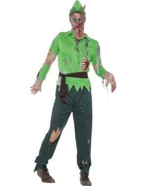 Erkekler için zombi ormanı uyanık kostüm