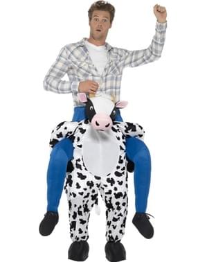 Costum pe umeri de vacă pentru adult