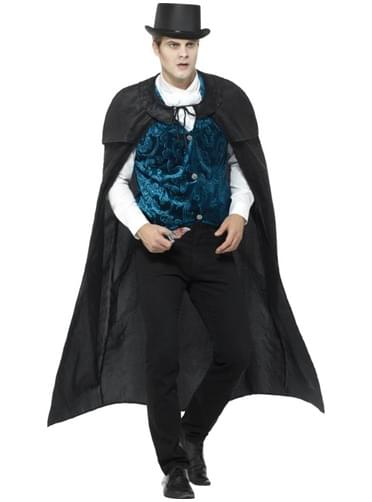Men's velvet Victorian vampire costume