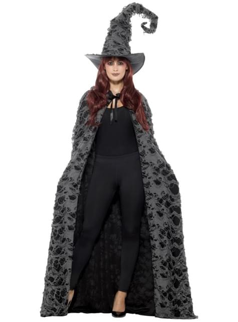 Costume De Magicien Adulte Avec Cape Et Chapeau - Déguisement Halloween, Carnaval, Cosplay étoilé