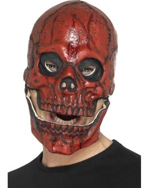 Lateks hareketli yetişkinler için kanlı kafatası maskesi