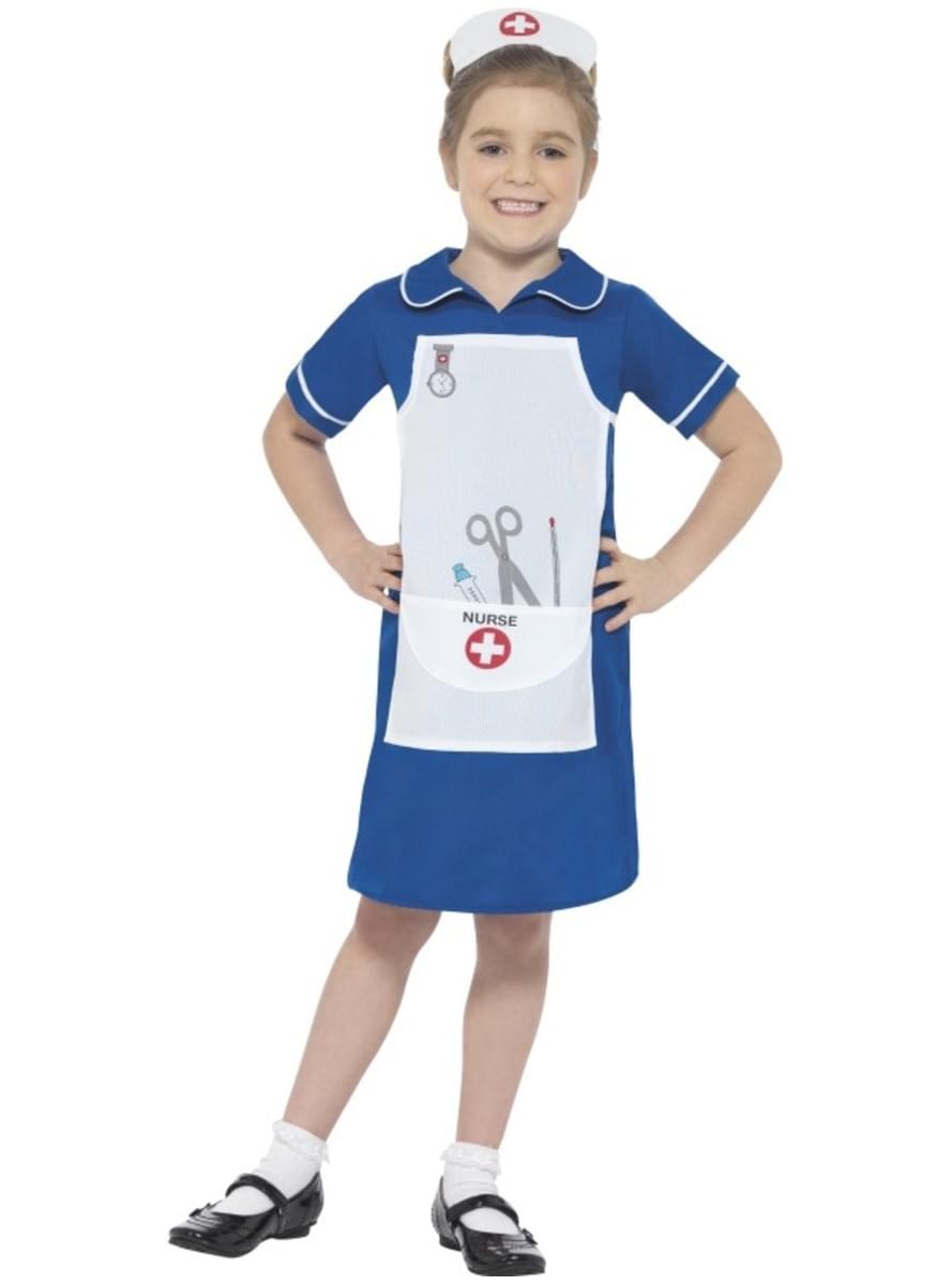 Déguisement infirmière bleue fille