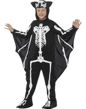 Costume da pipistrello scheletro infantile