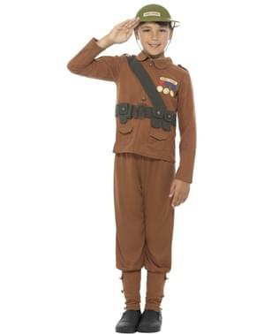 Soldat Kostume til Drenge - Horrible histories