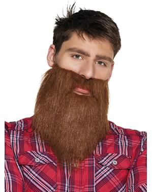 Bruine Hipster baard voor mannen