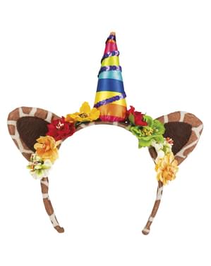 Diadema unicornio de la jungla para adulto