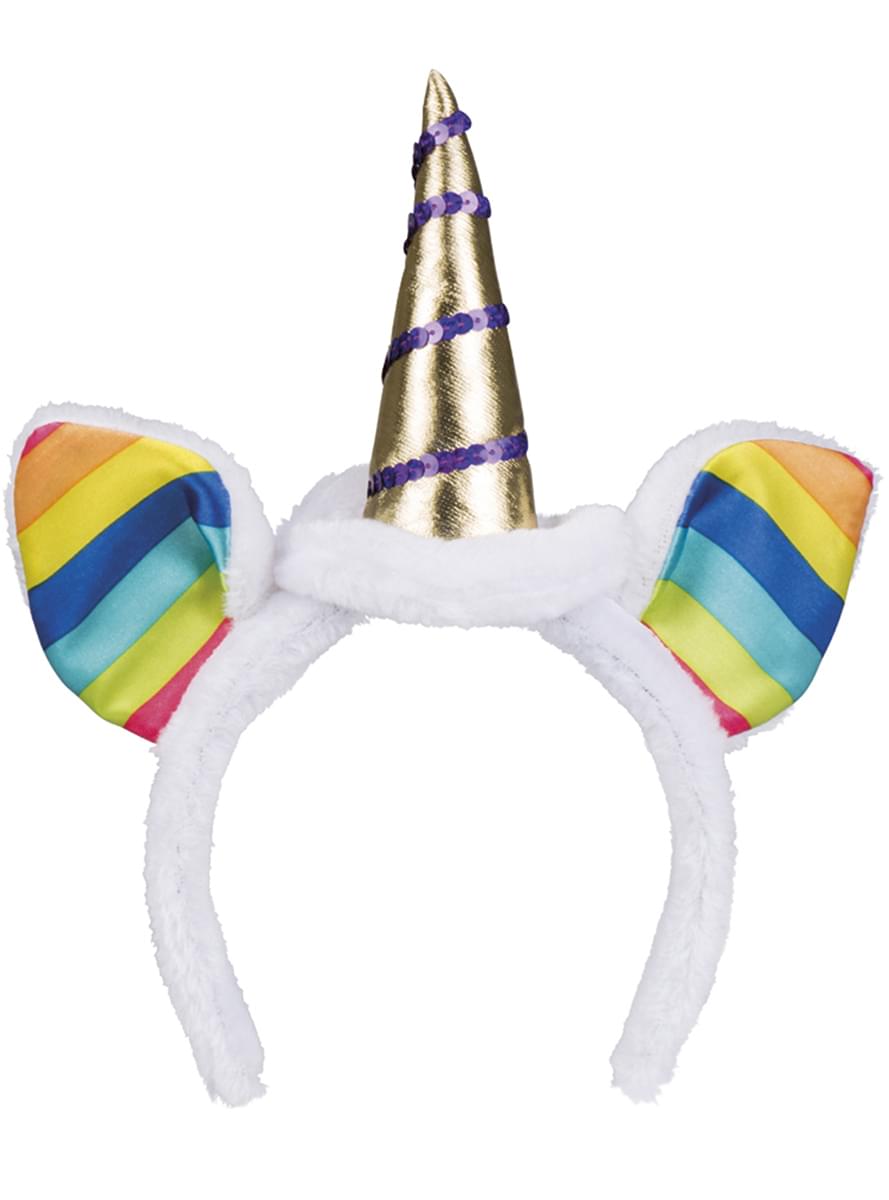 Rainbow unicorn headpiece for adults