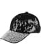 Black sequin cap for women