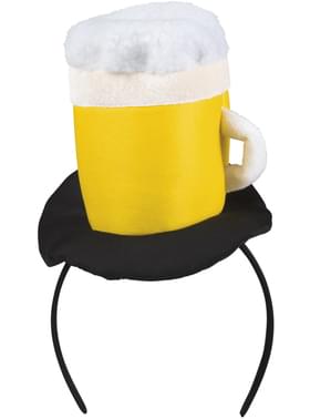 Beer mug headpiece for adults