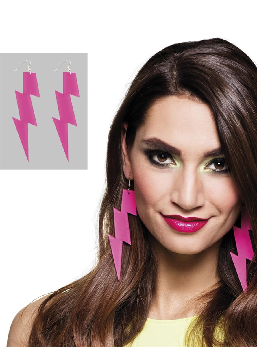 Pink Lightning earrings